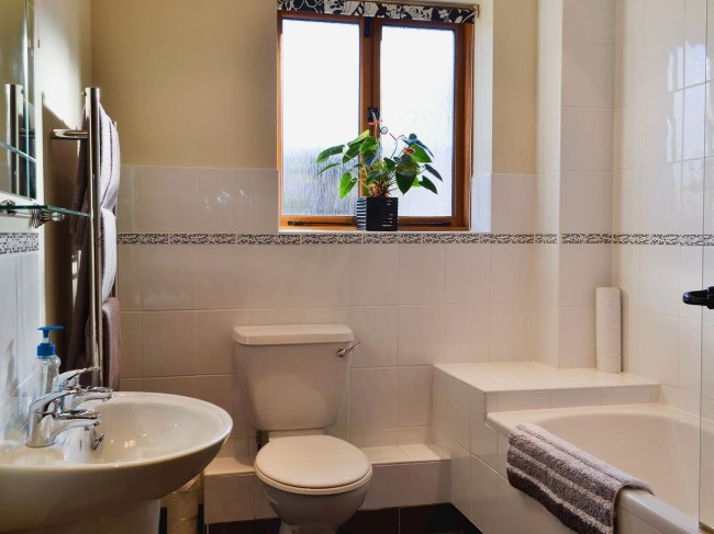 Bathroom with Shower over 
